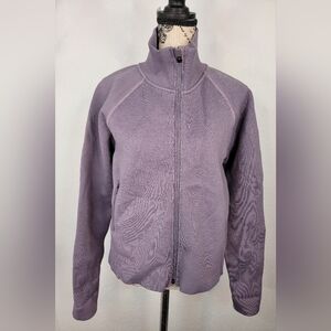 Lululemon Sz 8 End State Full Zip Trench Textured Sweater W3DWNS